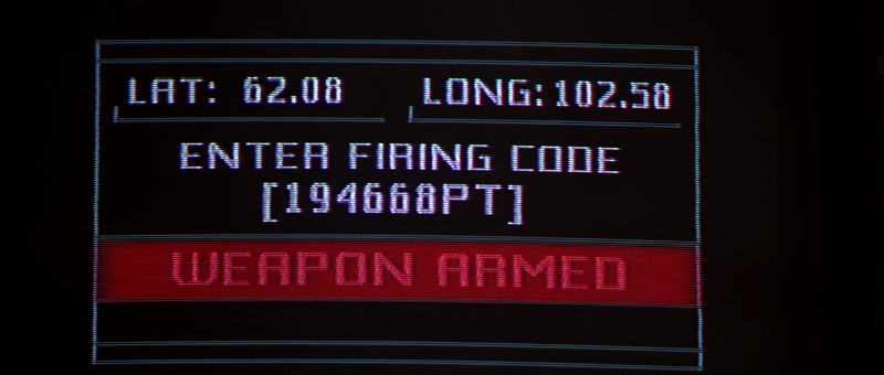 The GoldenEye Launch code: 194668PT