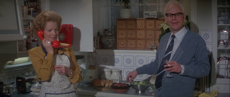 Janet Brown as Prime Minister Margaret Thatcher, and her husband Denis Thatcher (played by John Wells) in For Your Eyes Only (1981)