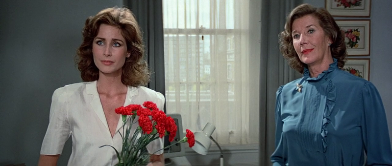 Michaela Clavell as Penelope Smallbone and Lois Maxwell as Moneypenny in Octopussy (1983)
