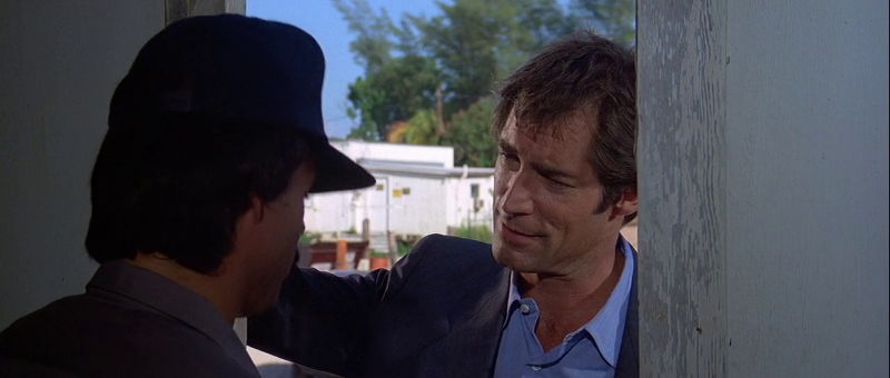 Although not a visual, Bond introduces himself as a Universal Exports employee transporting great white sharks when investigating Milton Krest's marine company.