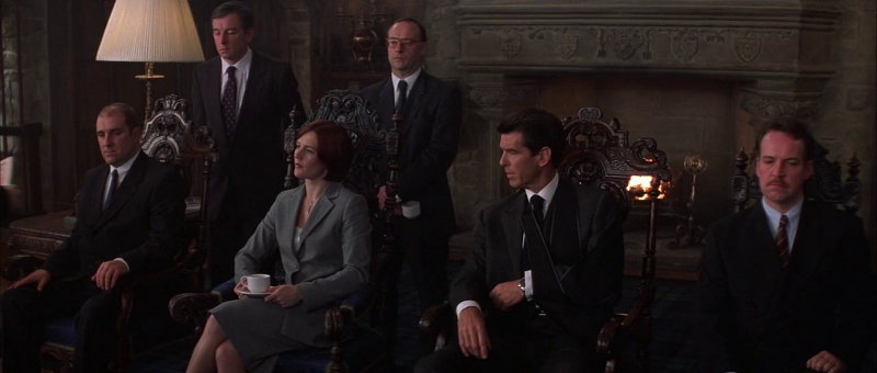 Pierce Brosnan as James Bond and presumably other 00 agents in The World Is Not Enough (1999)