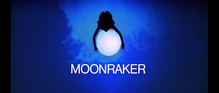 The title card from Moonraker (1979)