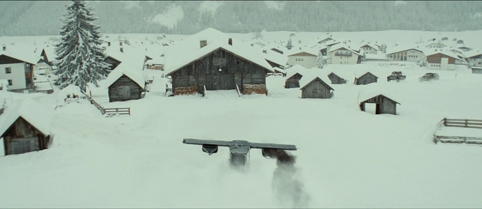 James Bond's plane at the end of the chase in Spectre (2015) hardly looked like a plane or something that was remotely believable.