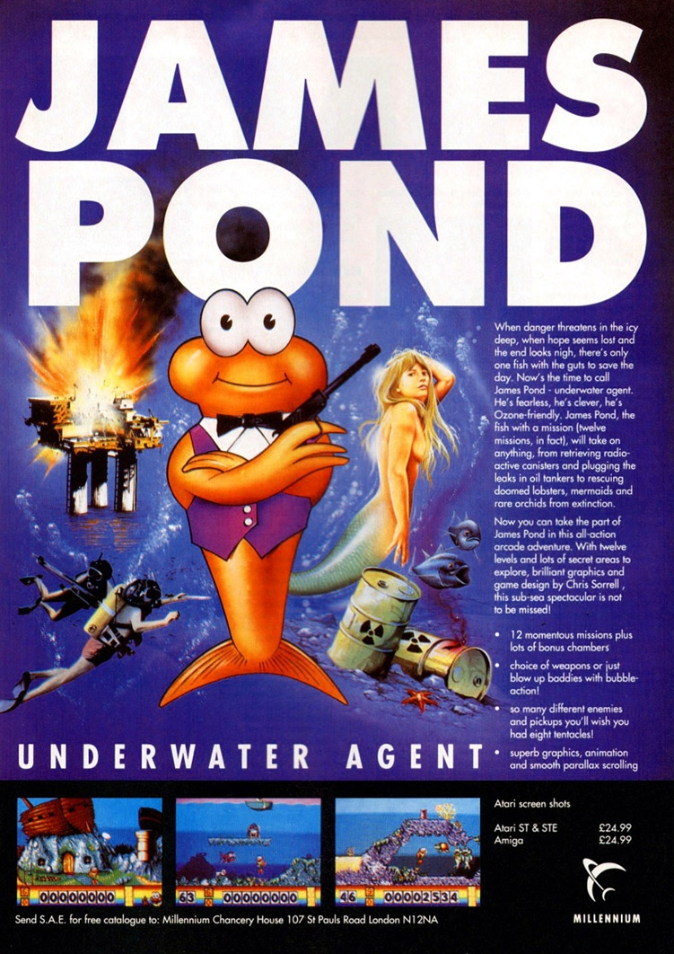 The 1990 Electronic Arts video game James Pond