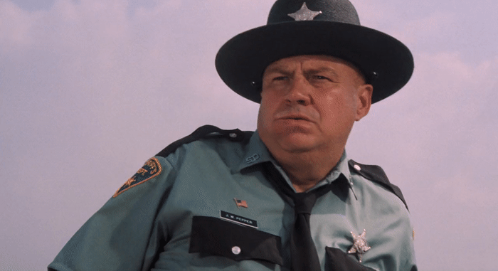 Clifton James as Sheriff JW Pepper in Live and Let Die (1973)