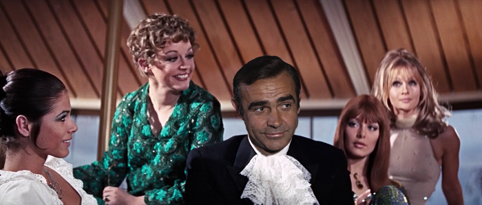 Sean Connery as James Bond in...On Her Majesty's Secret Service (1969)?!
